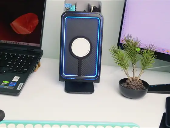 Clean desk with Flip Dock closed