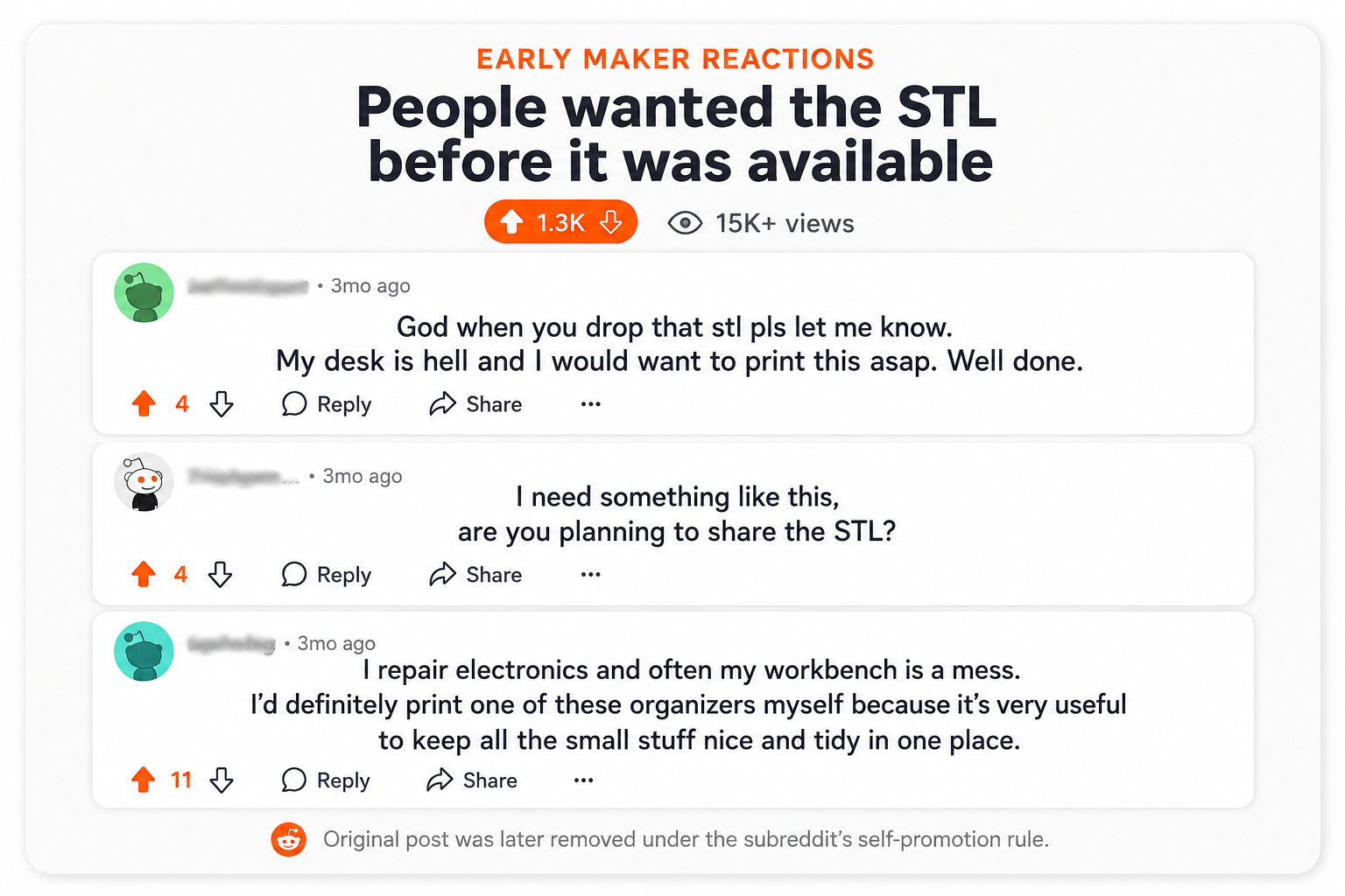 Reddit makers asking for the Flip Dock STL